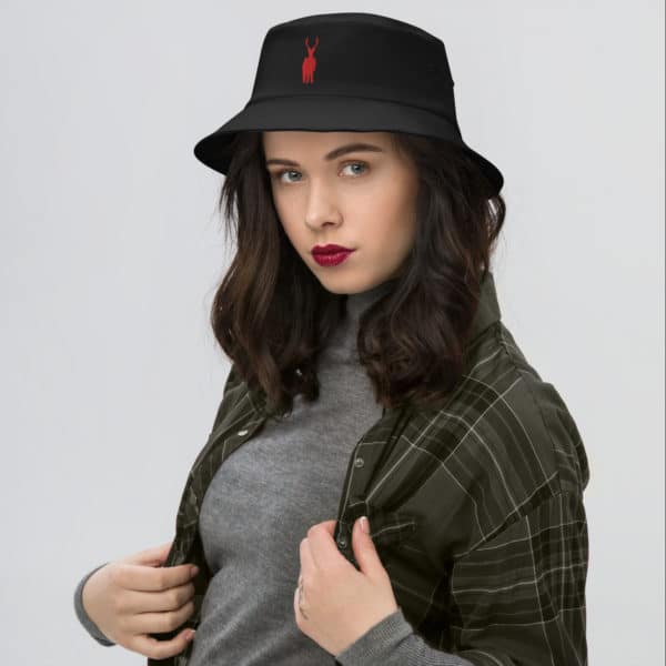 bucket hat black front 638c7d89a5d8e
