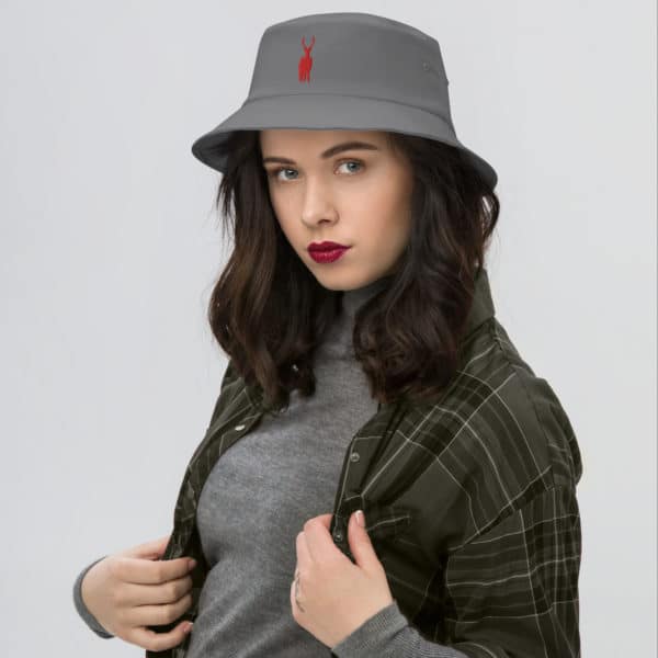 bucket hat grey front 638c7d89a5ee4