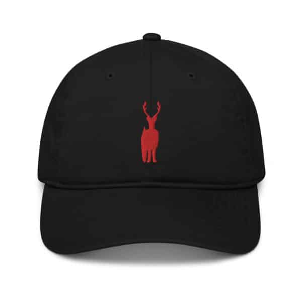 organic baseball cap black front 638c7d5165071